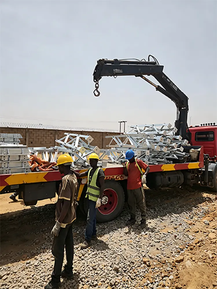 Postęp prac na miejscu w ramach projektu podstacji 330 kV Zaria w Nigerii