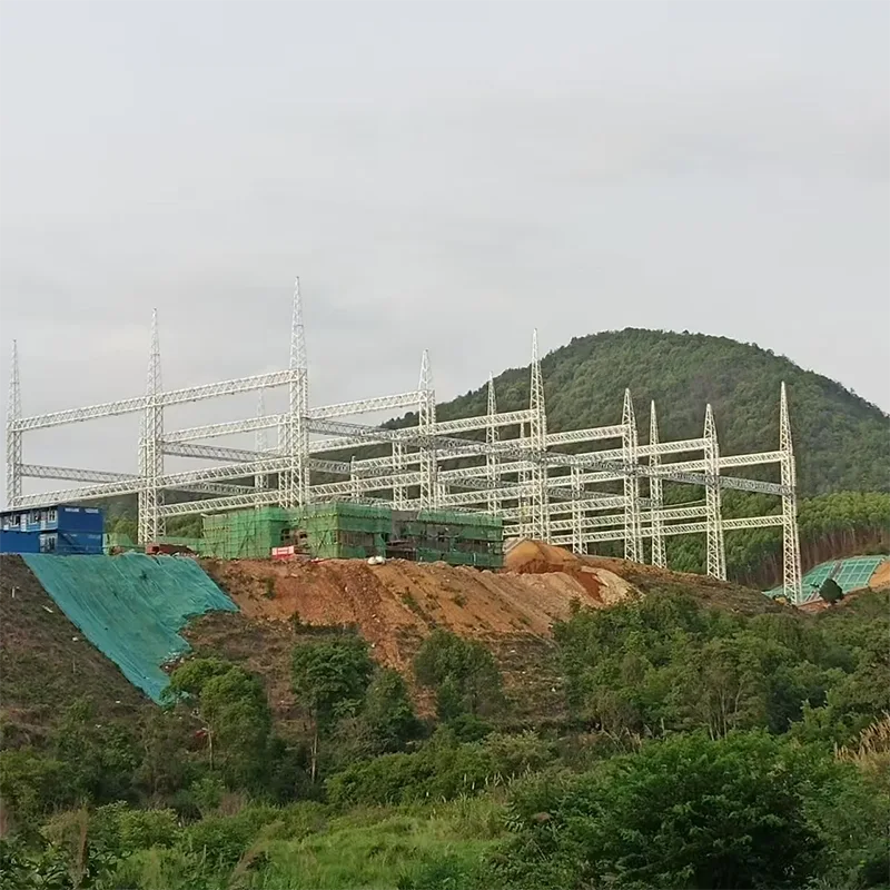 Konstrukcje stalowe podstacji przesyłu energii elektrycznej