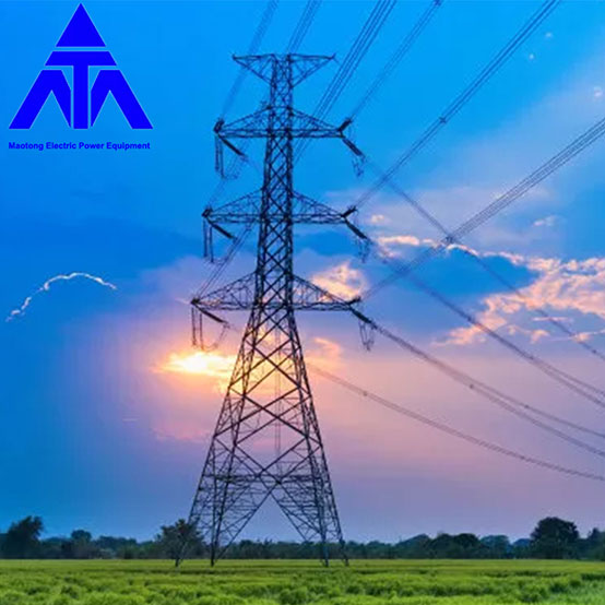 Elektryczna wieża transmisyjna wysokiego napięcia 750 KV